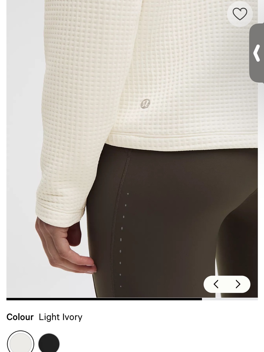 Lululemon Waffle-Knit Funnel-Neck Long-Sleeve Shirt size 6 - Picture 7 of 12